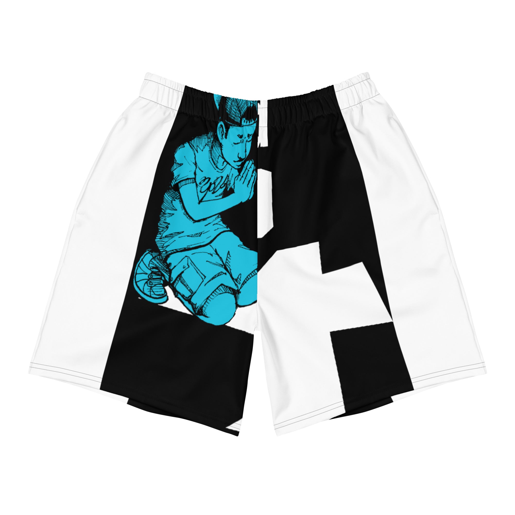 "Prayed Up Boy" All-Over Print Unisex Athletic Long Shorts