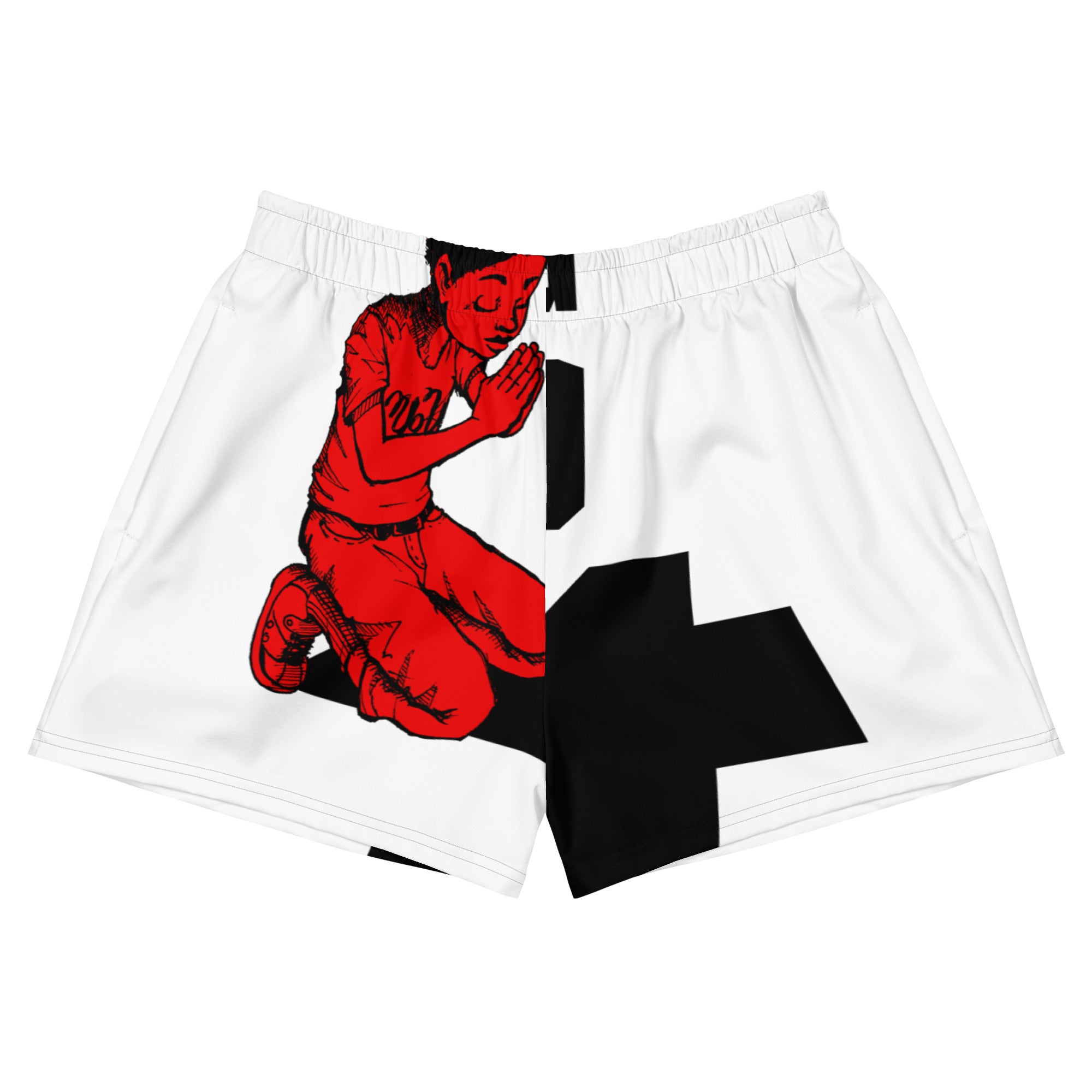 "Prayed Up" All-Over Print Unisex Athletic Shorts