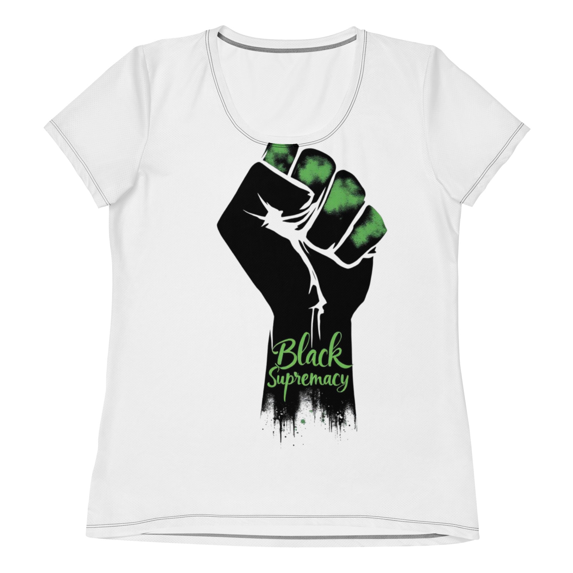 "Black Supremacy" Women's athletic t-shirt