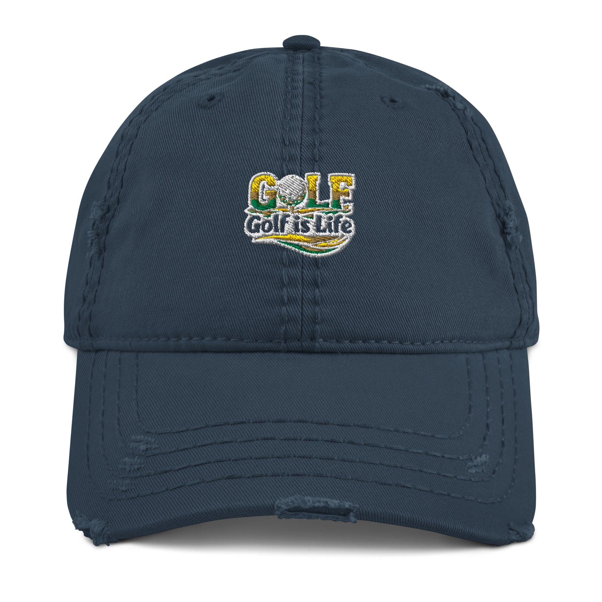 "Golf is Life" Distressed Dad Hat