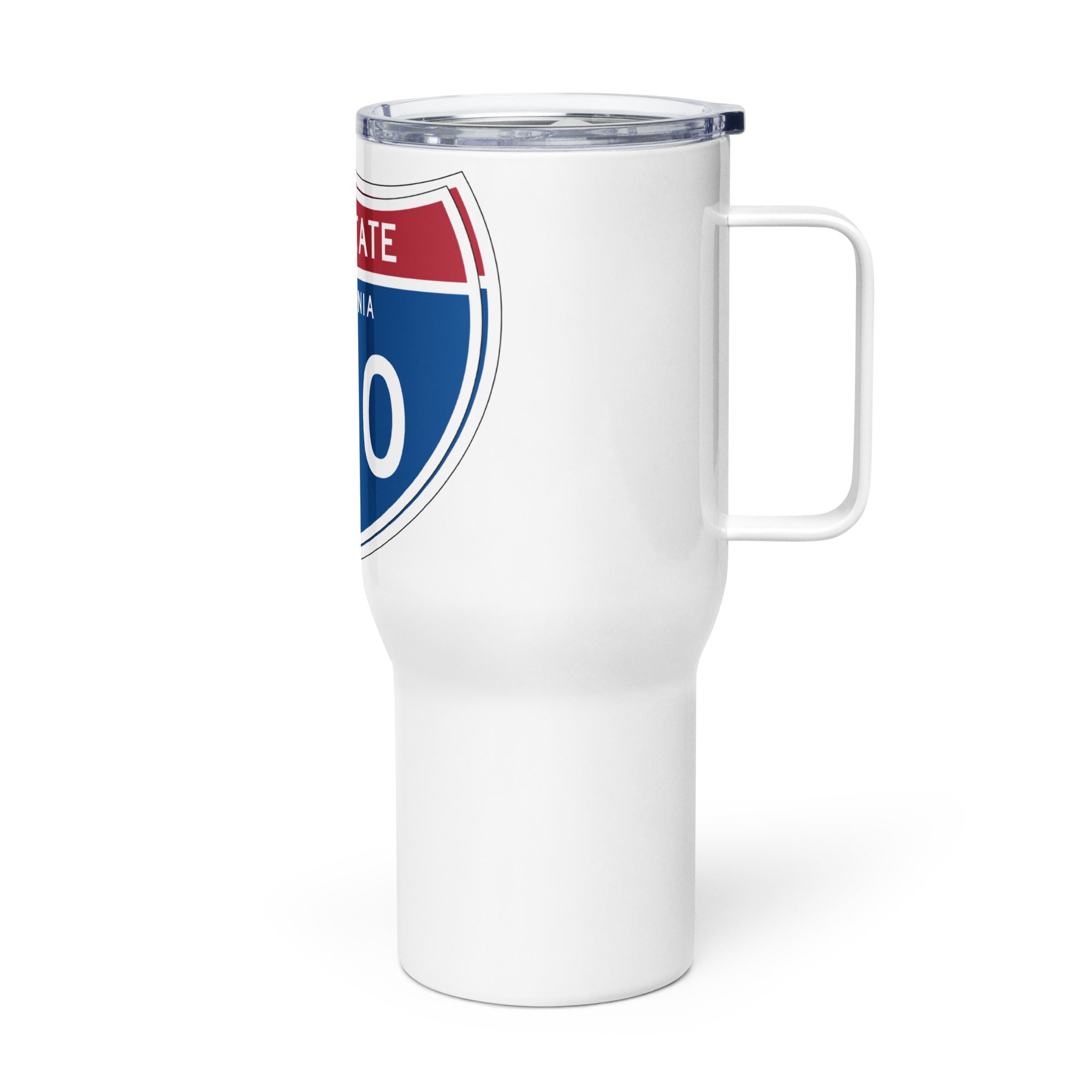 580 Travel mug with a handle
