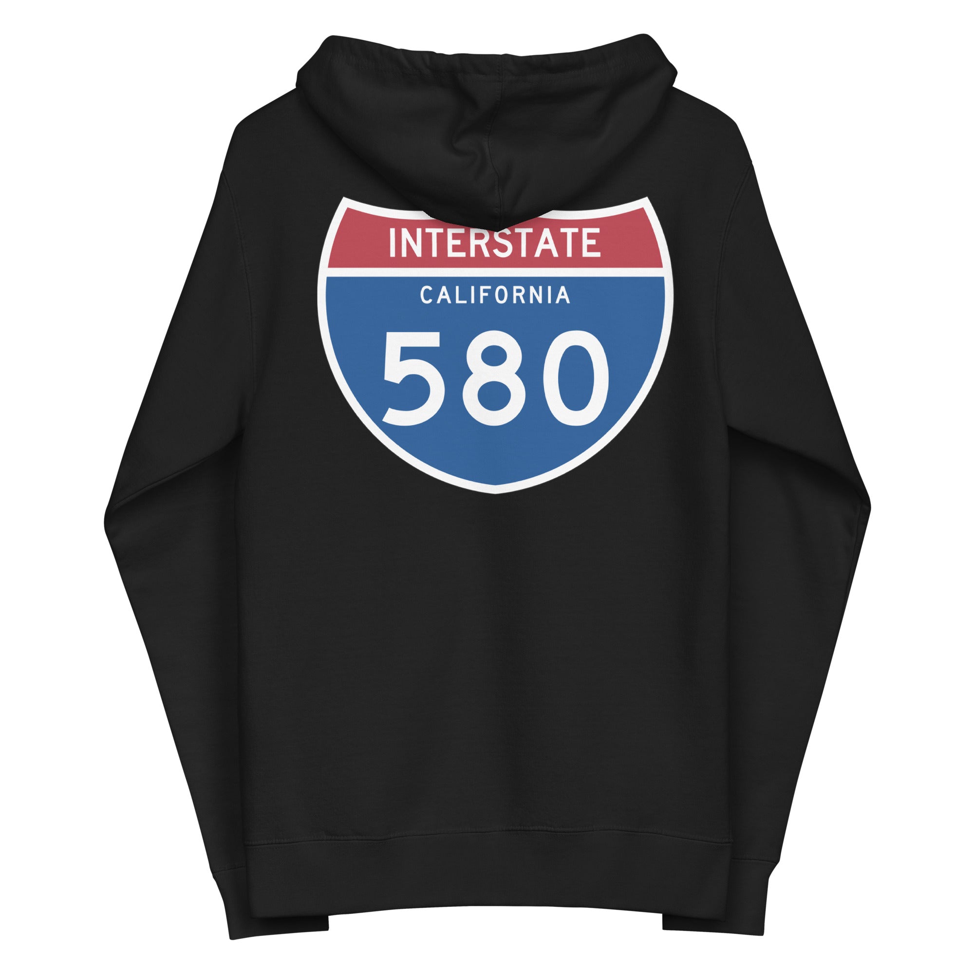 580 Unisex fleece zip up hoodie