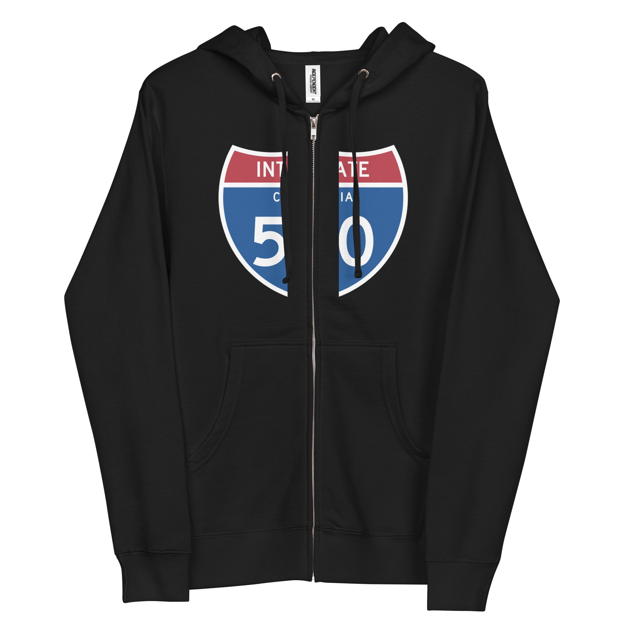 580 Unisex fleece zip up hoodie