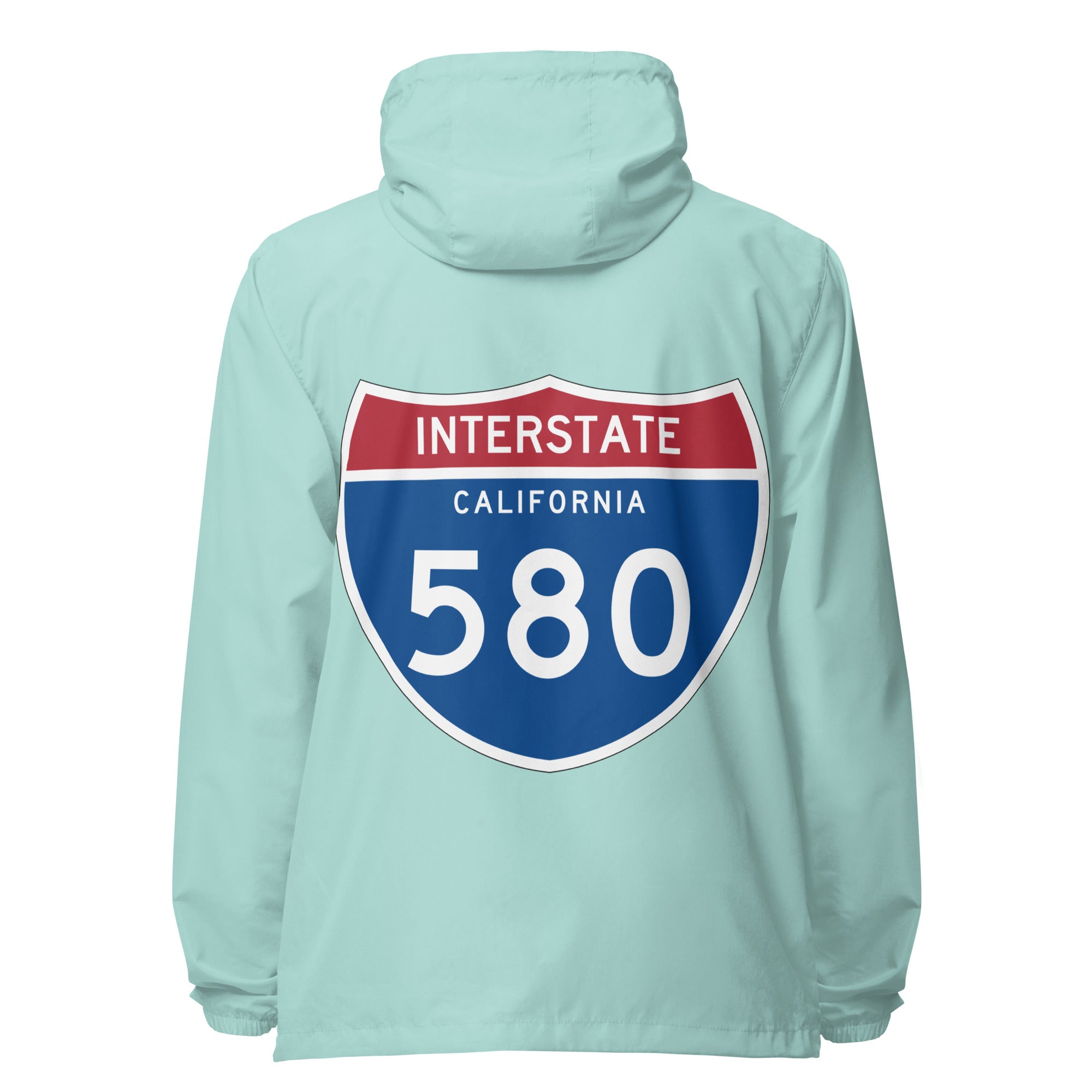 580 Unisex lightweight zip up windbreaker