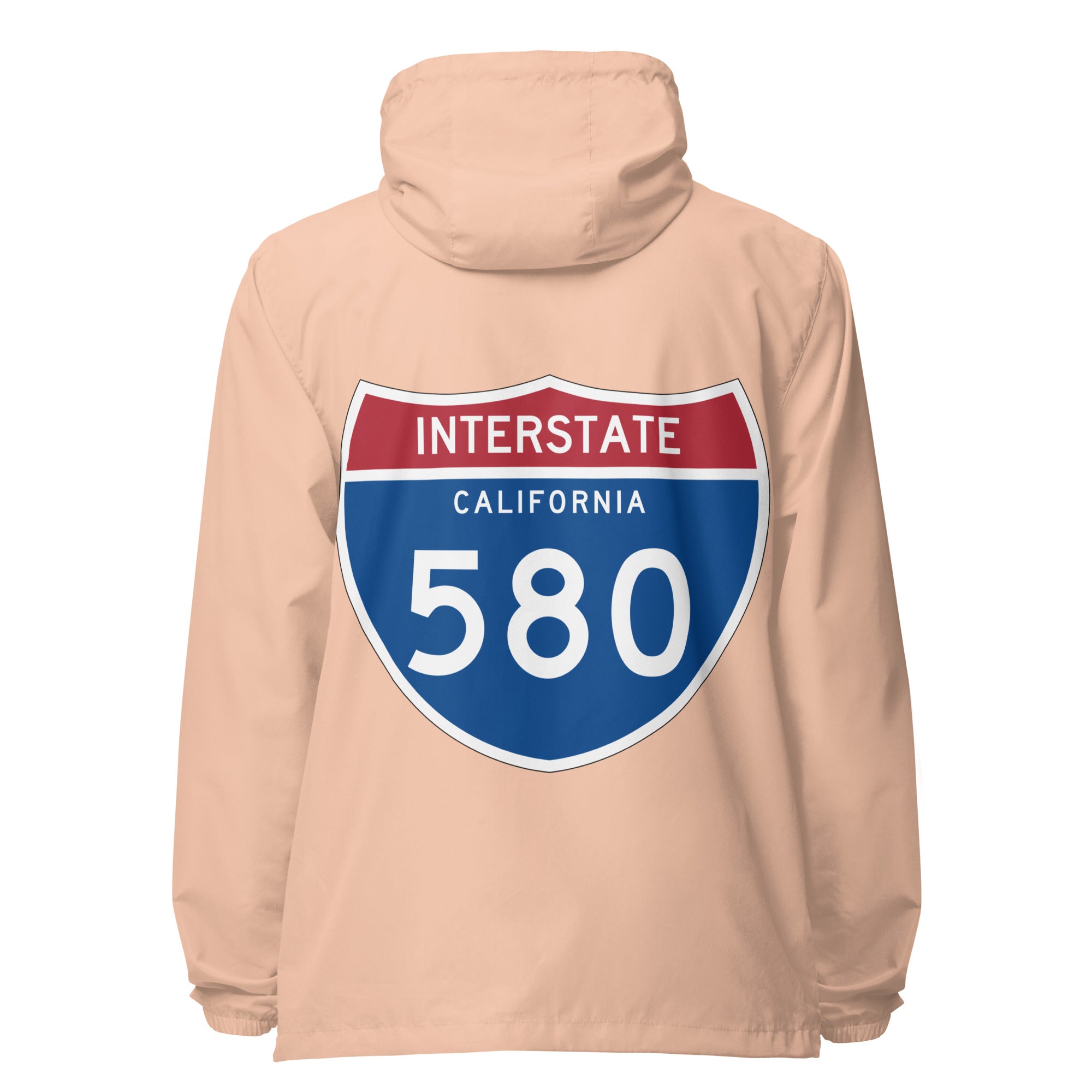 580 Unisex lightweight zip up windbreaker