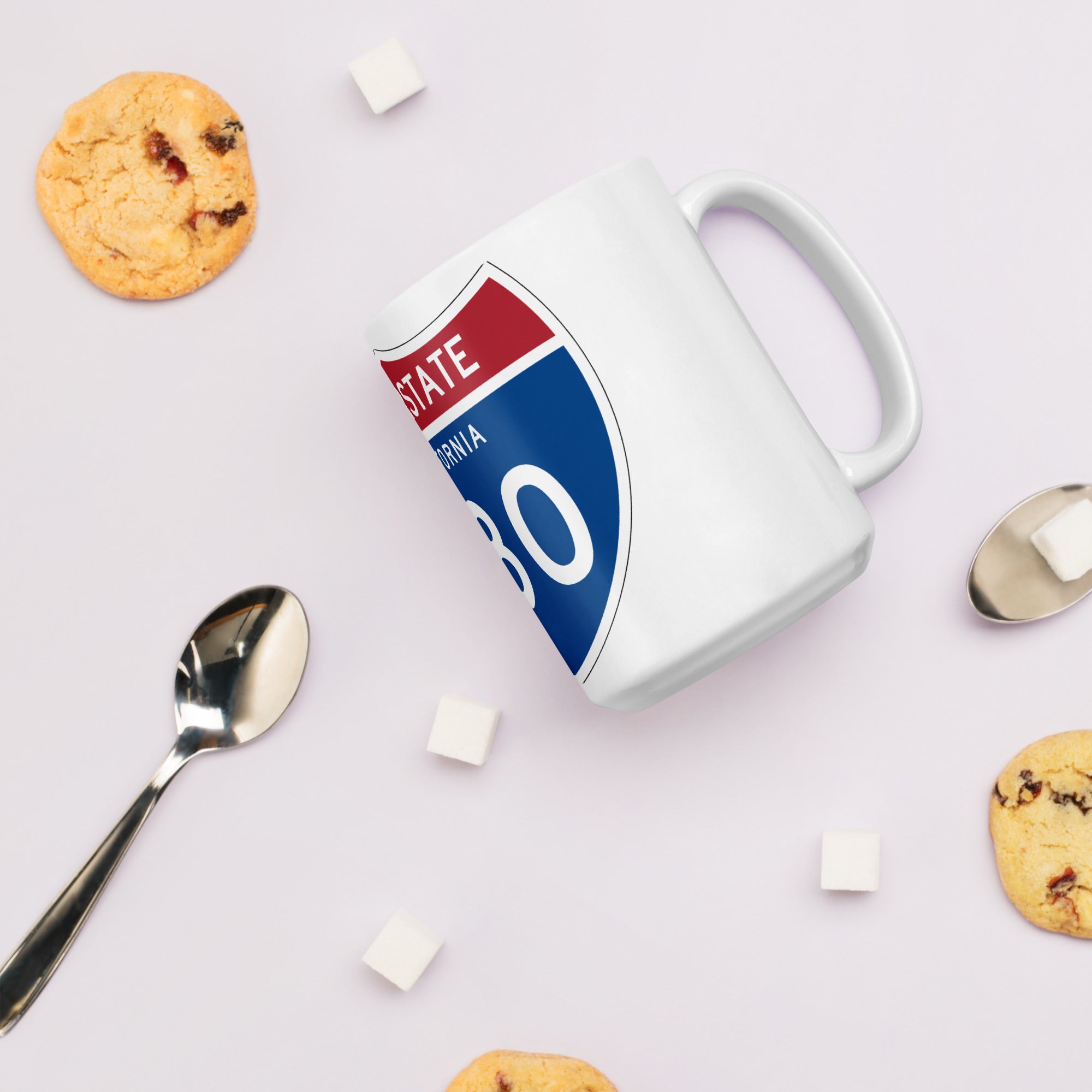 580 White glossy mug