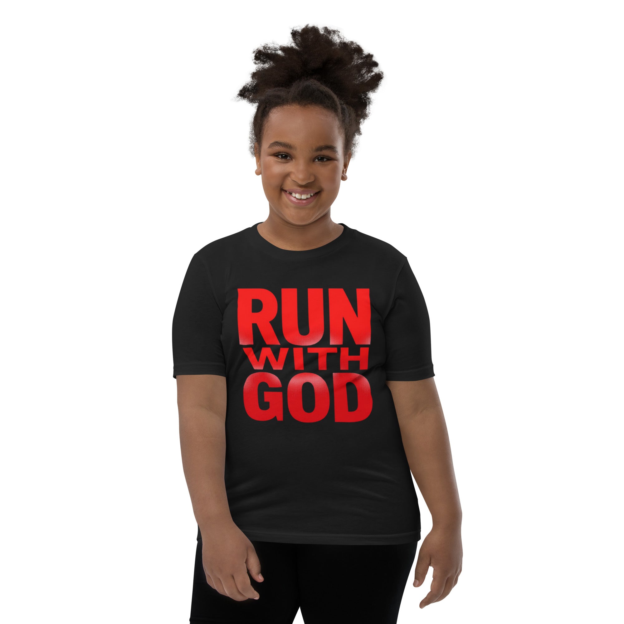 "Run With God" Youth Short Sleeve T-Shirt