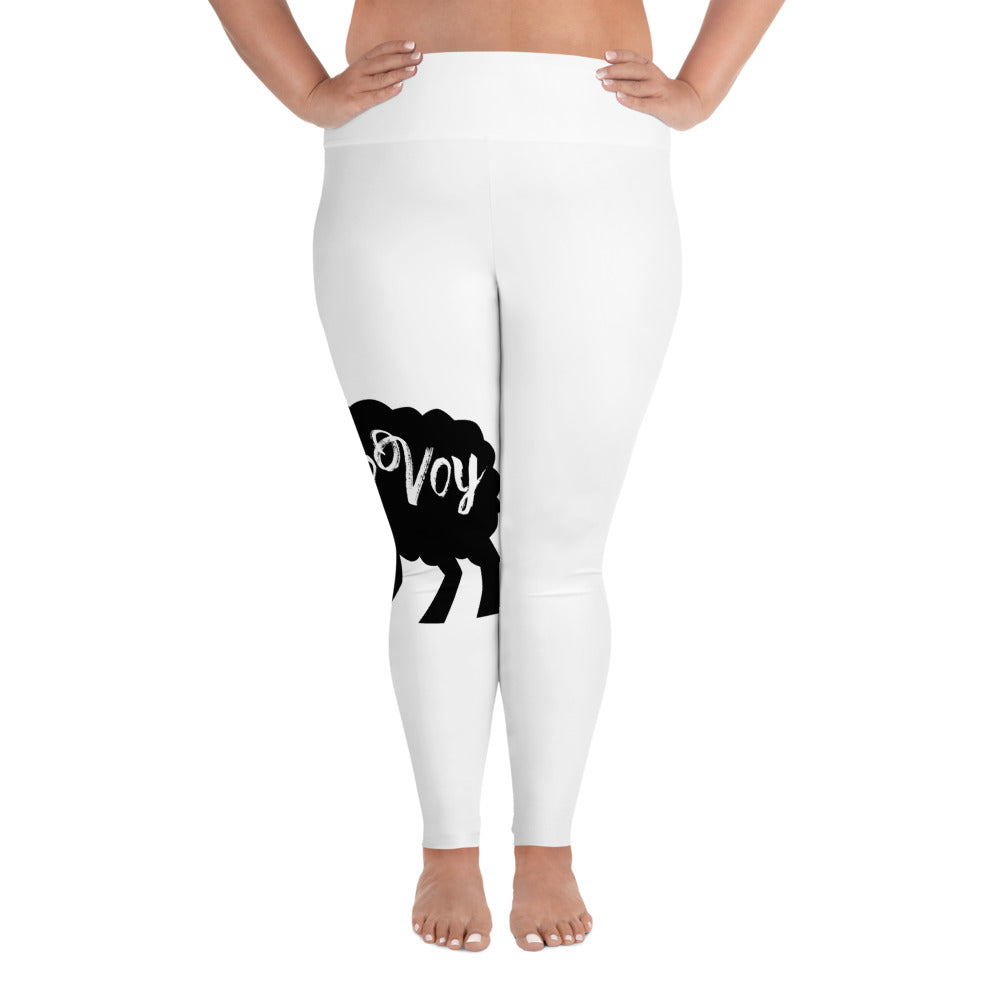 All-Over Print Plus Size “YOVOY Sheep” Leggings