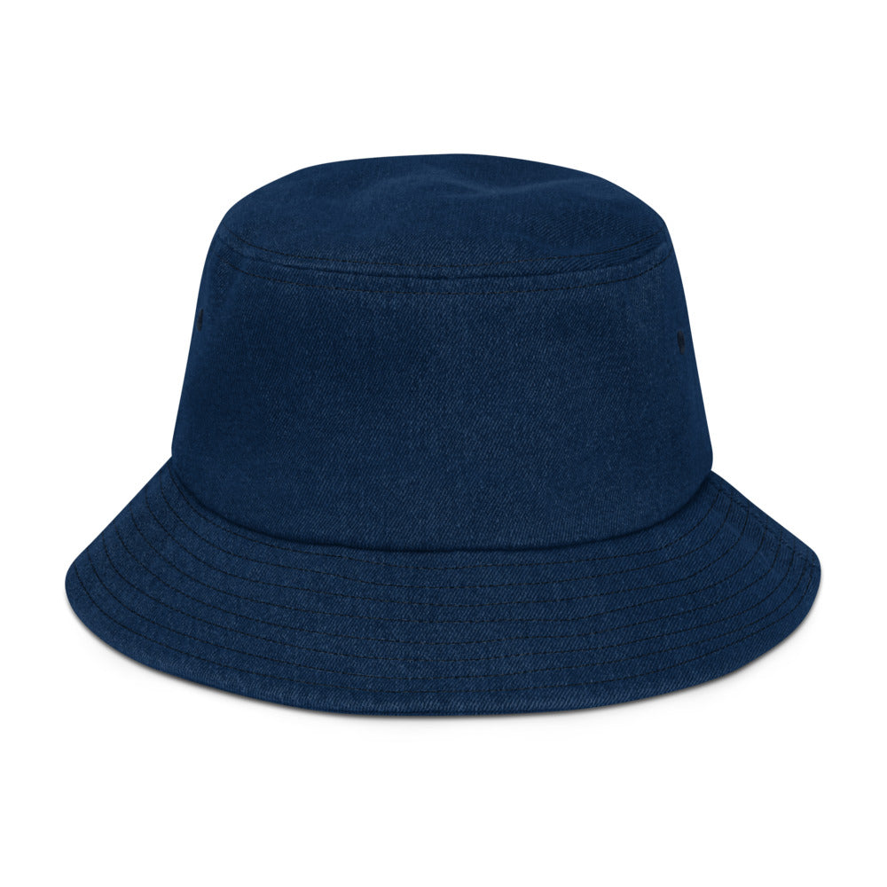 Denim “Hood Trillionair$“ bucket hat