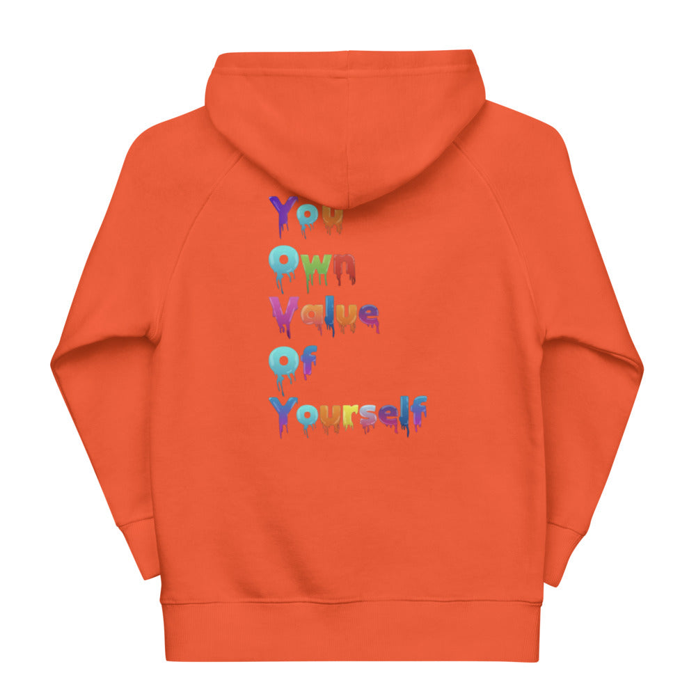 Kids “YouOwnValue” eco hoodie
