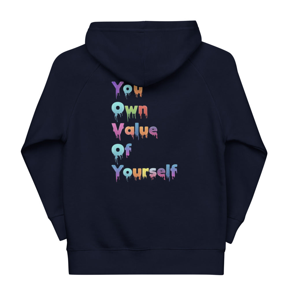 Kids “YouOwnValue” eco hoodie