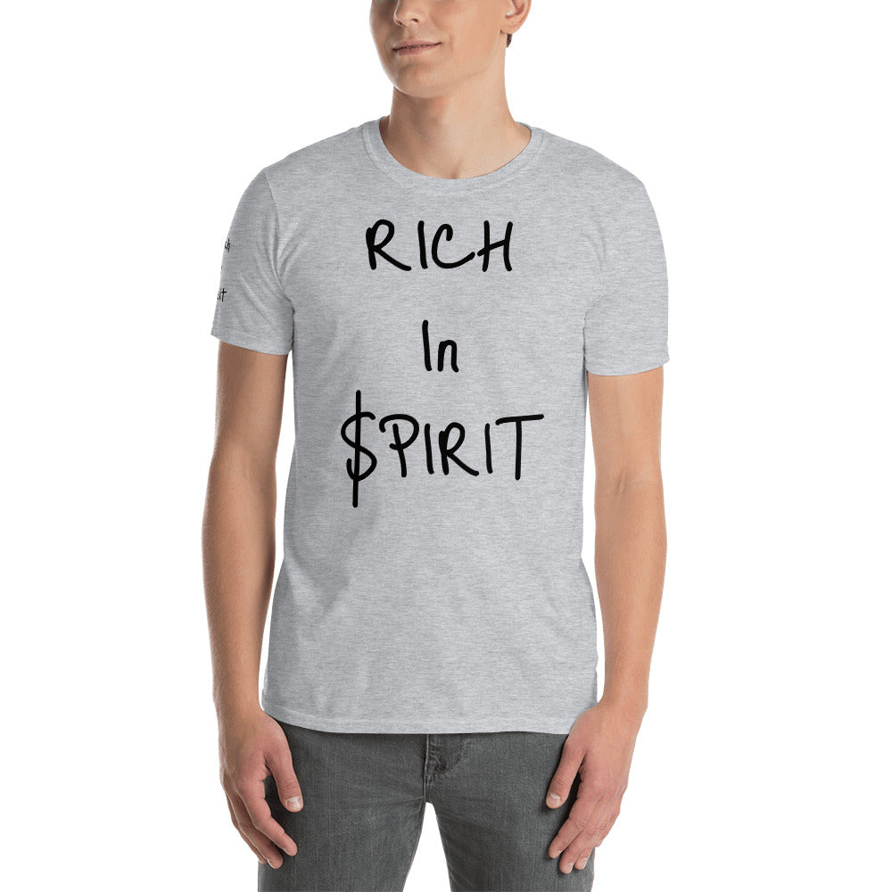 Short-Sleeve Unisex “Rich in spirit” T-Shirt