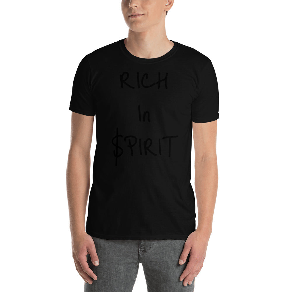 Short-Sleeve Unisex “Rich in spirit” T-Shirt
