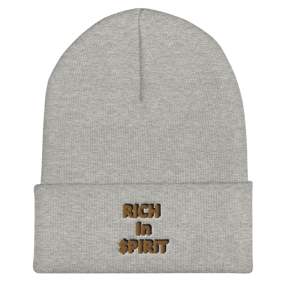“Rich in Spirit” Cuffed Beanie