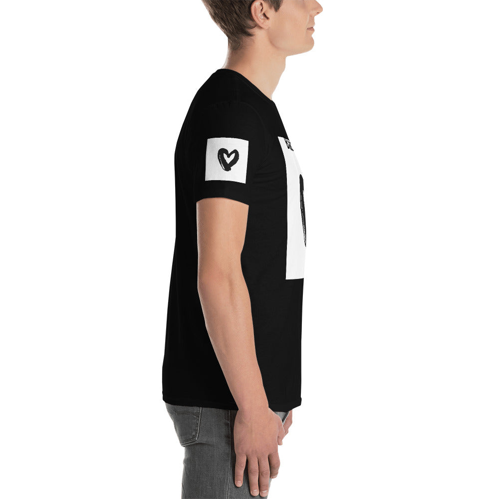 Short-Sleeve Unisex “Black Hearts”  T-Shirt