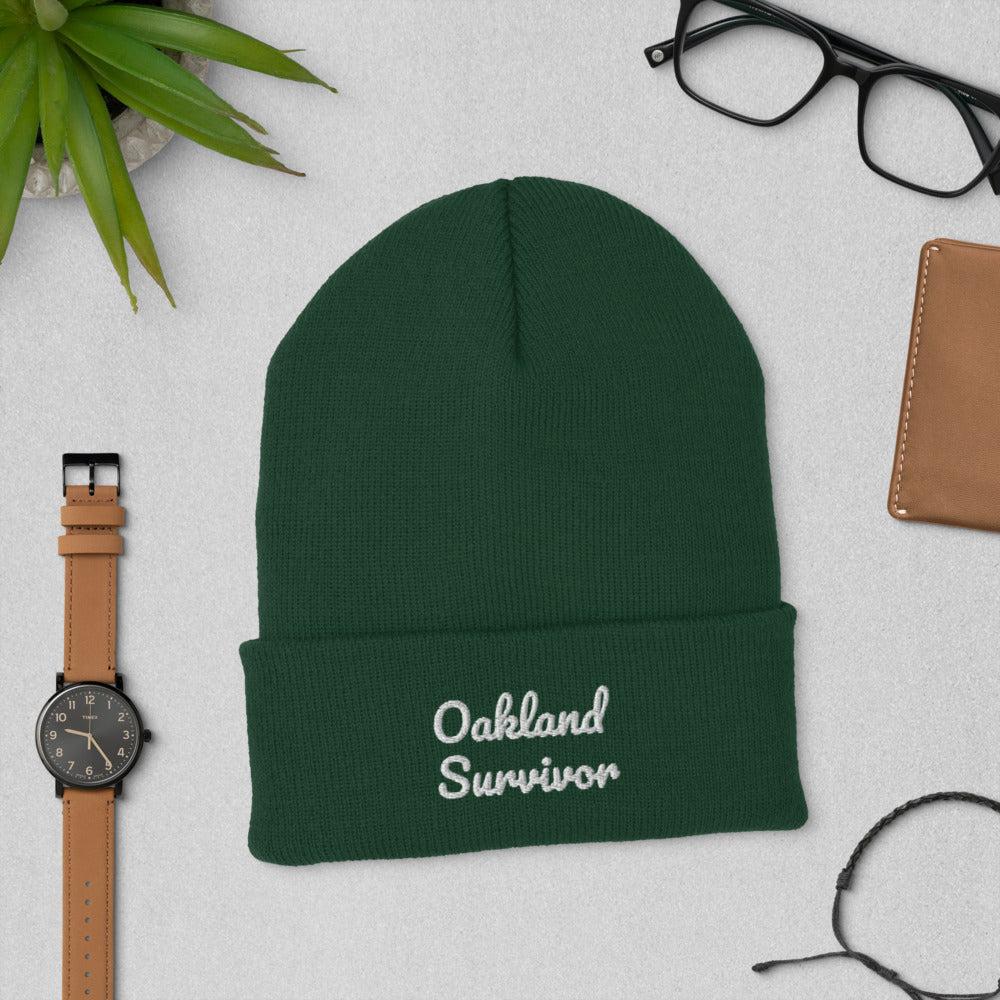 Cuffed “Oakland Survivor” Beanie