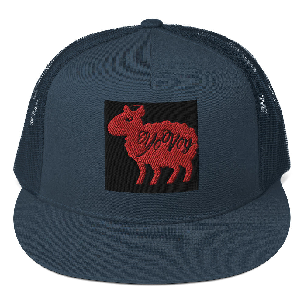 “YOVOY Sheep Red”  Trucker Cap