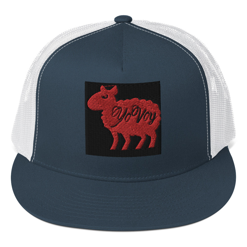 “YOVOY Sheep Red”  Trucker Cap