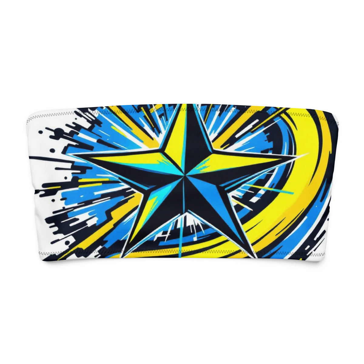 "A Star Power" Recycled bandeau bikini top