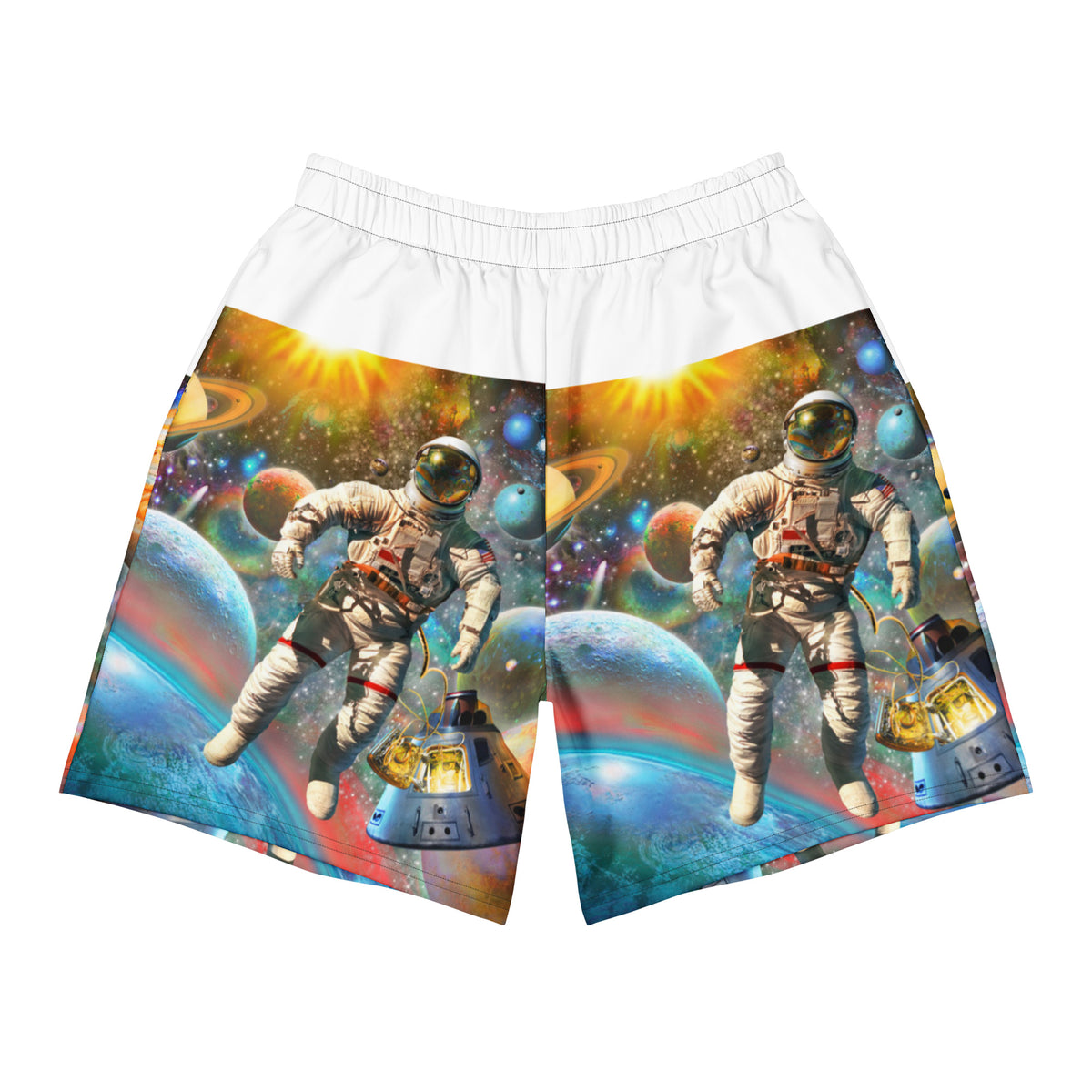 "A Space Boy" All-Over Print Unisex Athletic Long Shorts