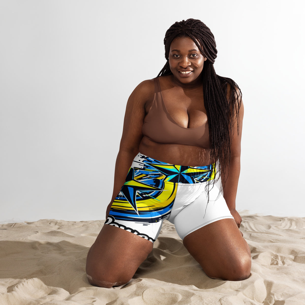 " A Star Power" Yoga Shorts