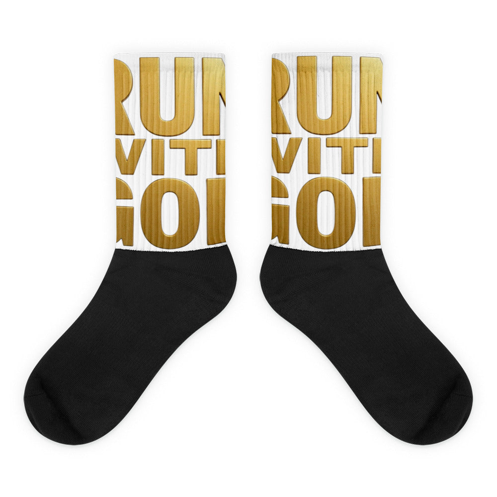 "Run With God" Socks