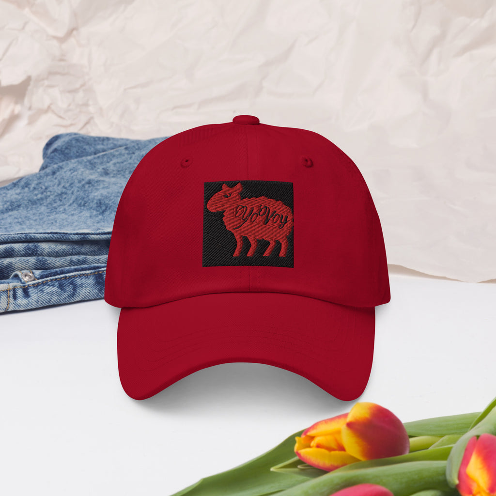“YOVOY Sheep Red” Dad hat