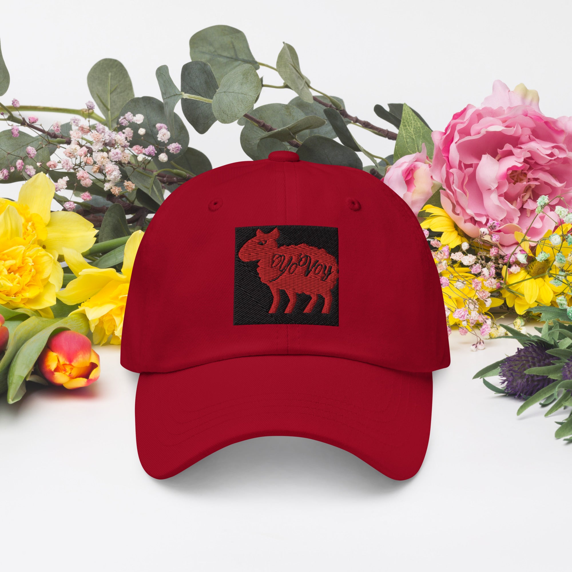 “YOVOY Sheep Red” Dad hat