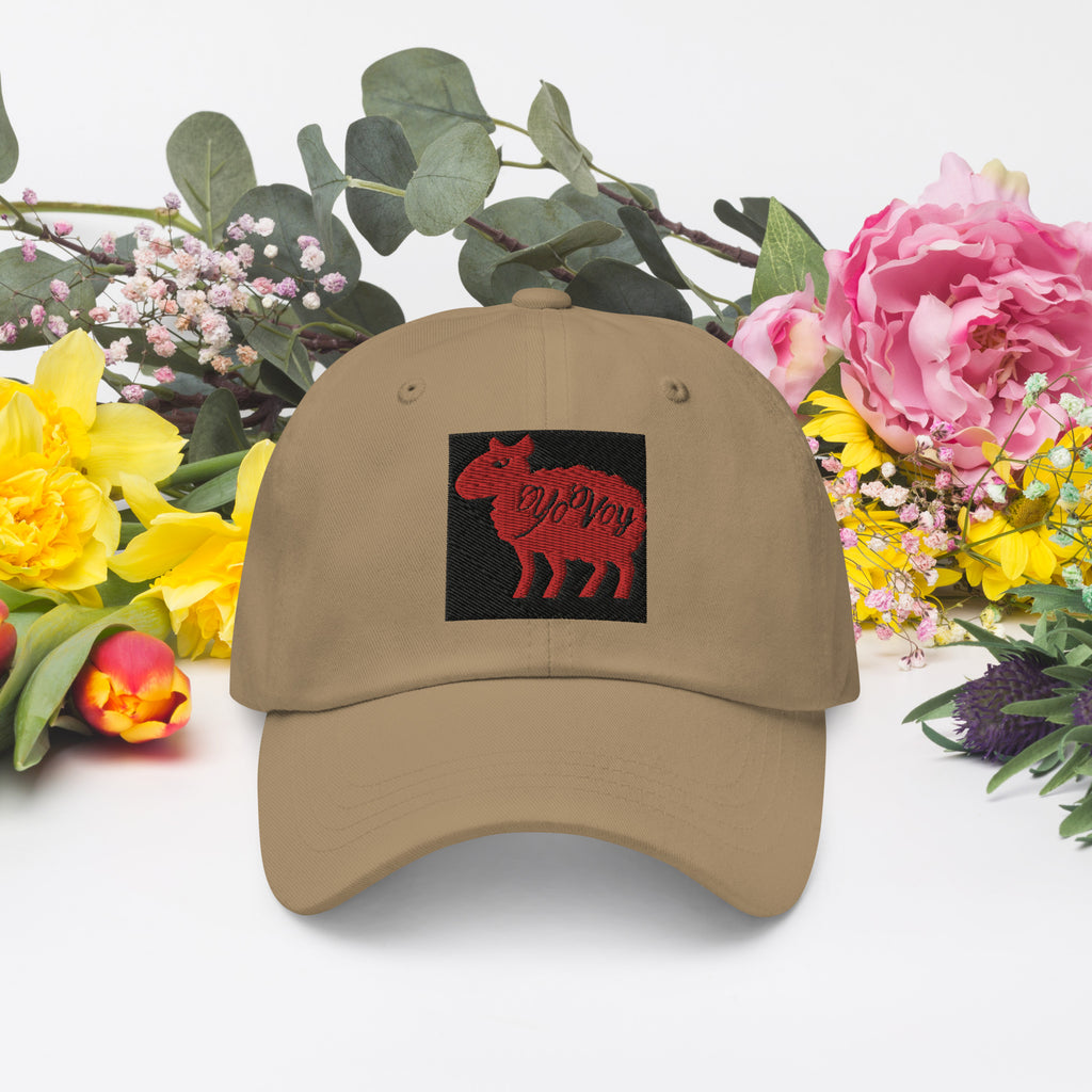 “YOVOY Sheep Red” Dad hat
