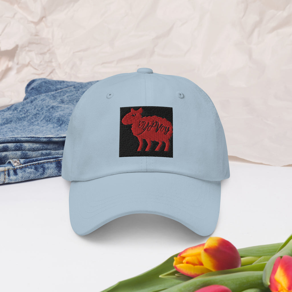 “YOVOY Sheep Red” Dad hat