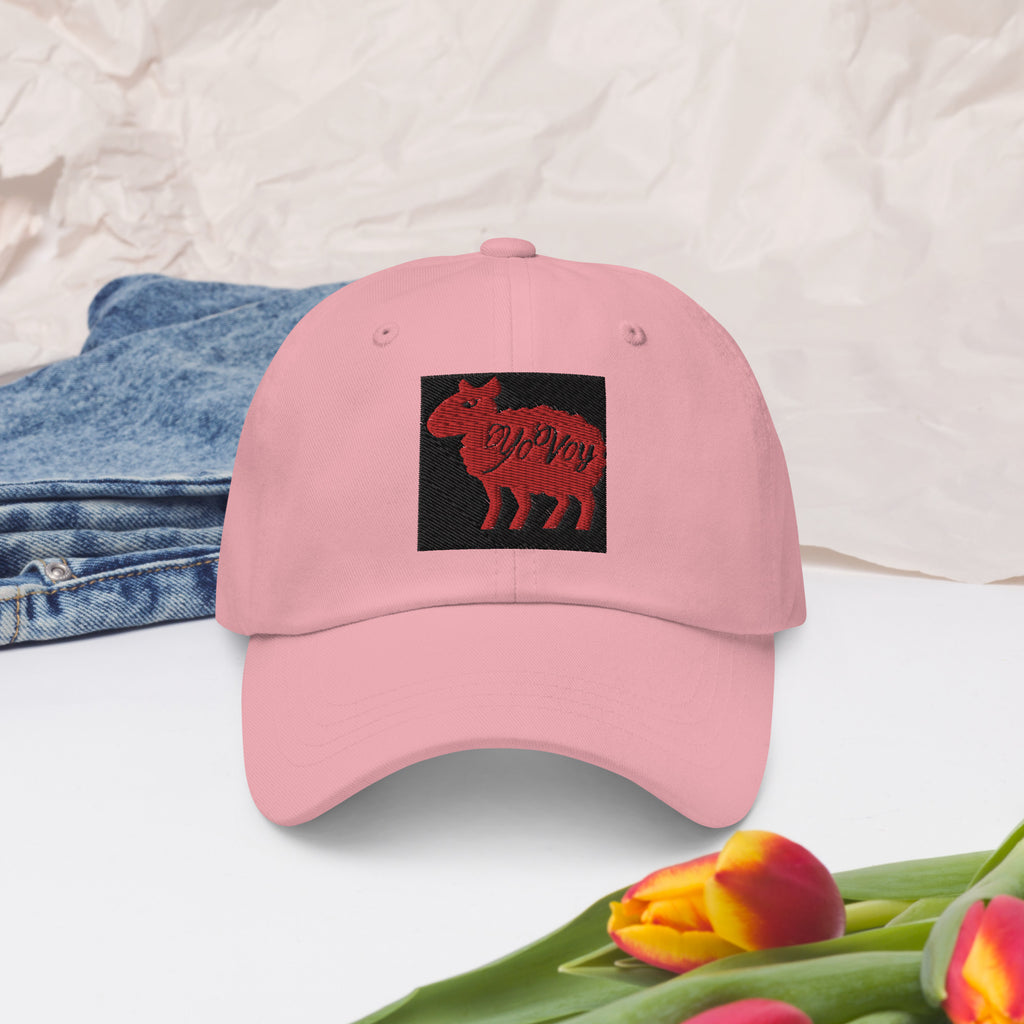 “YOVOY Sheep Red” Dad hat