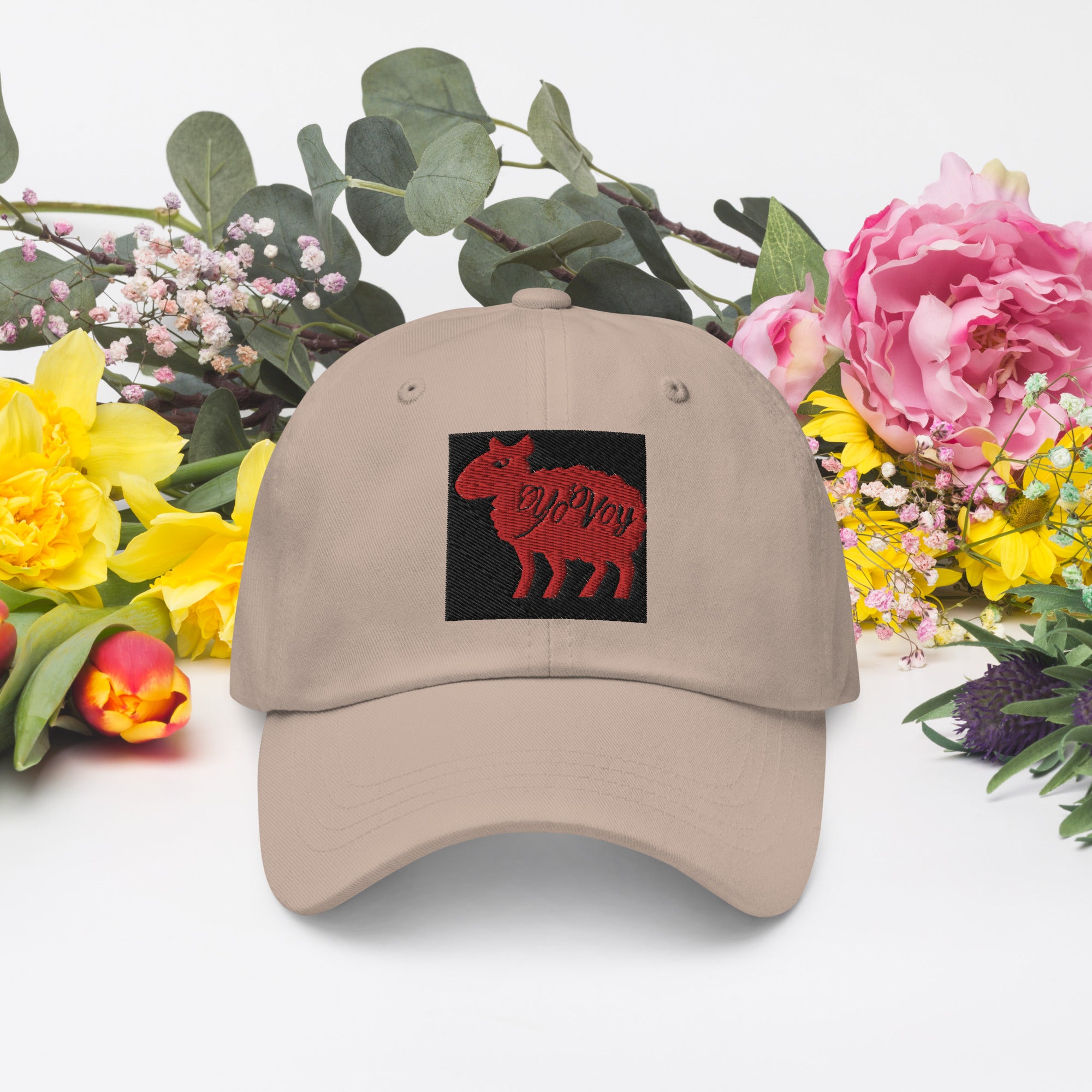 “YOVOY Sheep Red” Dad hat