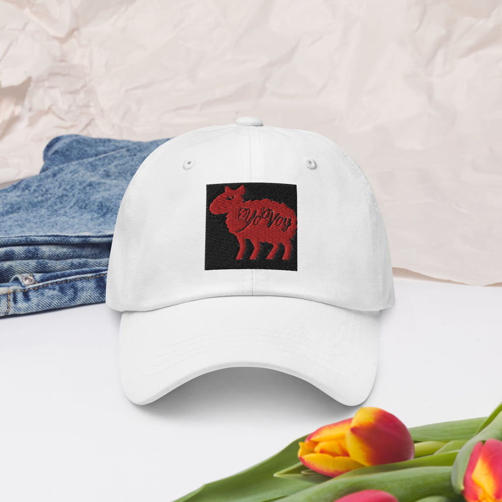 “YOVOY Sheep Red” Dad hat