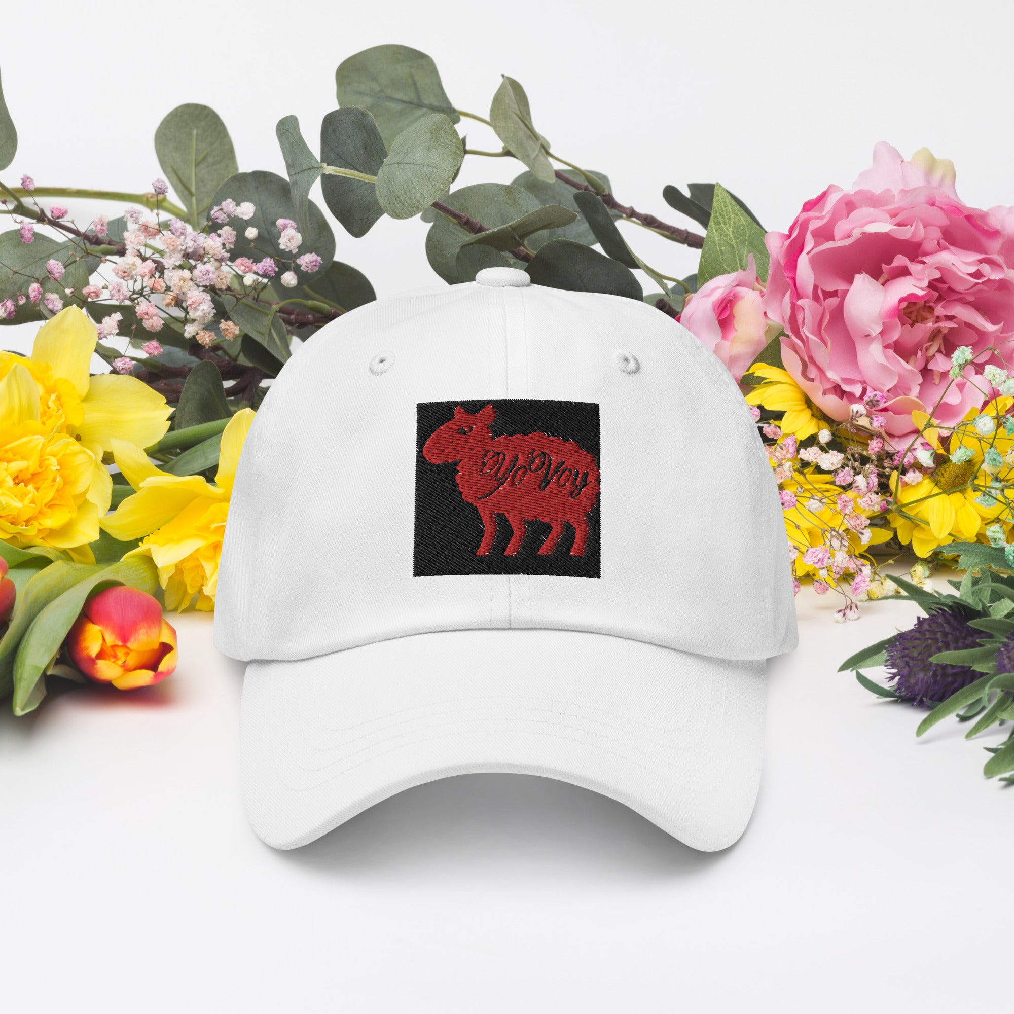 “YOVOY Sheep Red” Dad hat