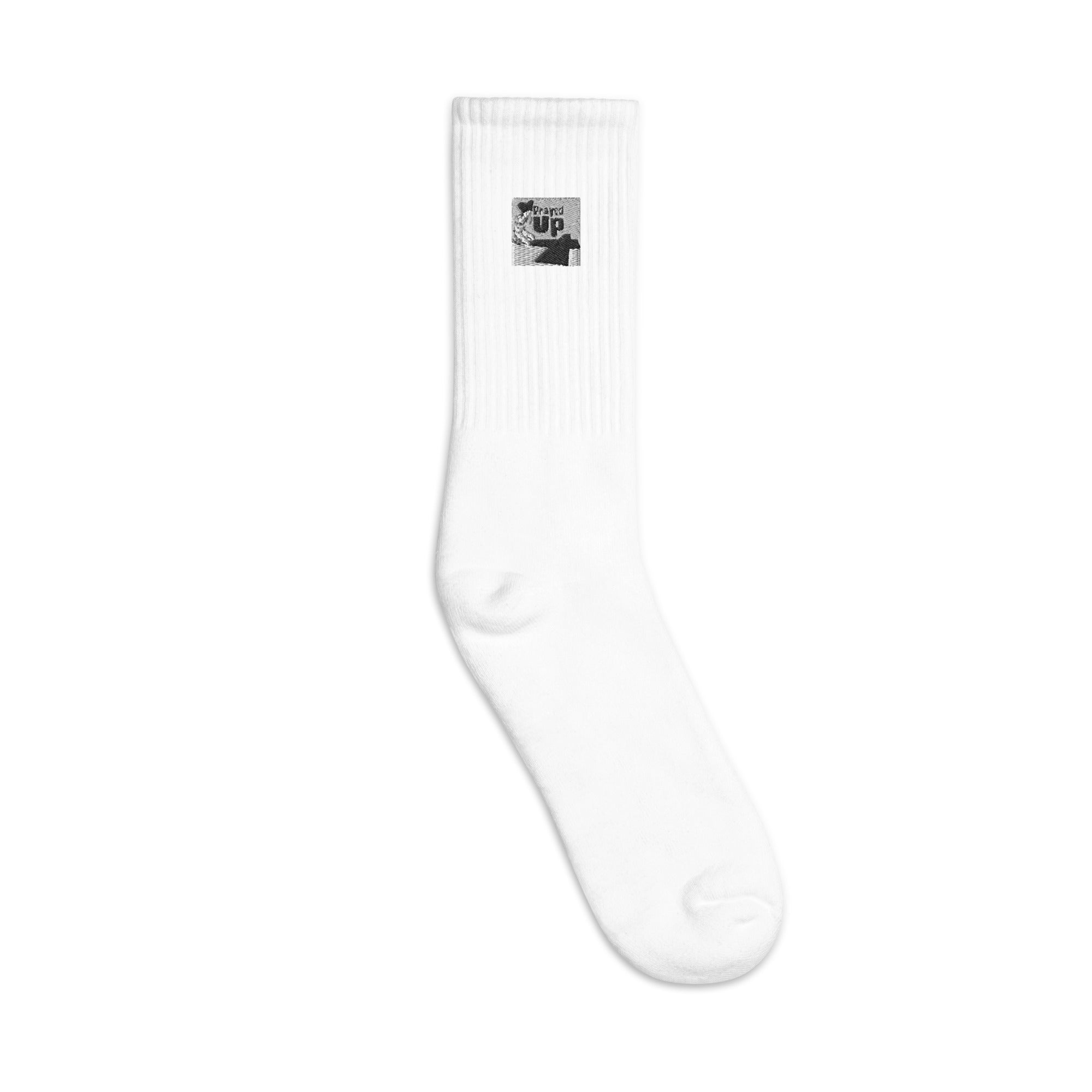 “PrayedUp Girl” Embroidered socks