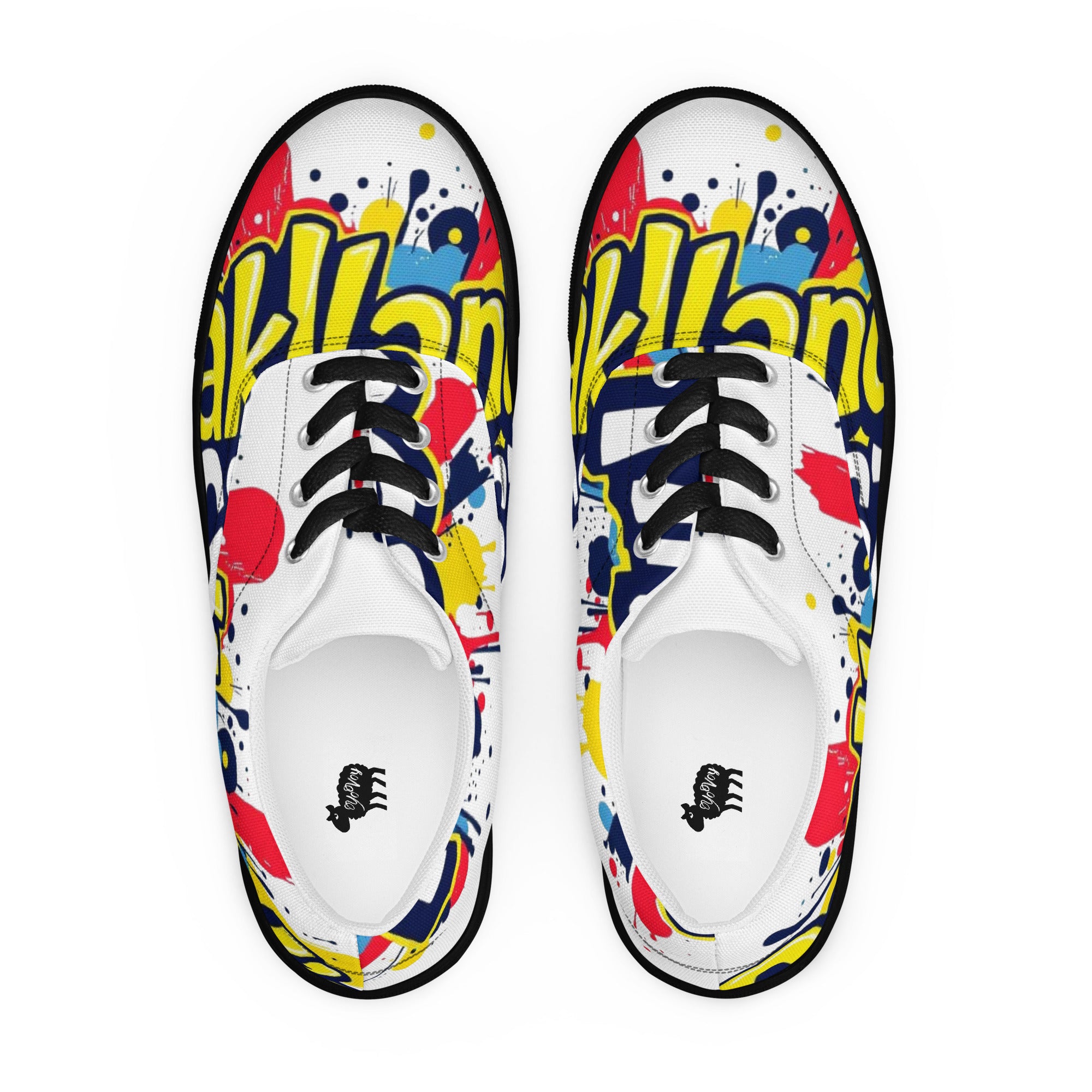 "Oakland's Finest" Men’s lace-up canvas shoes