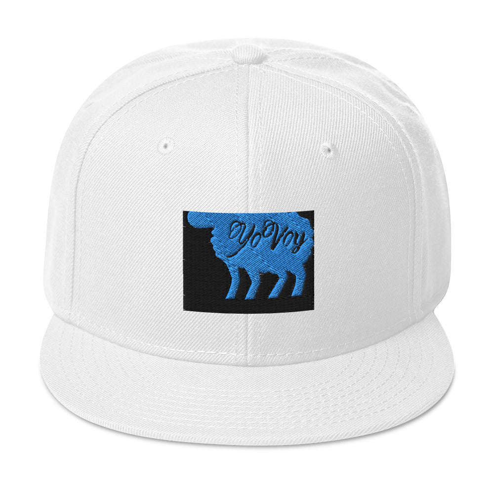 “YOVOY Sheep Baby Blue” Snapback Hat
