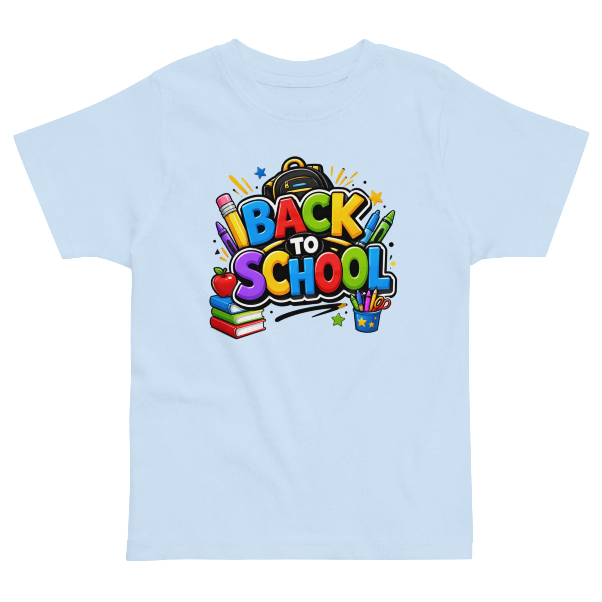 "A back to school" Toddler jersey t-shirt