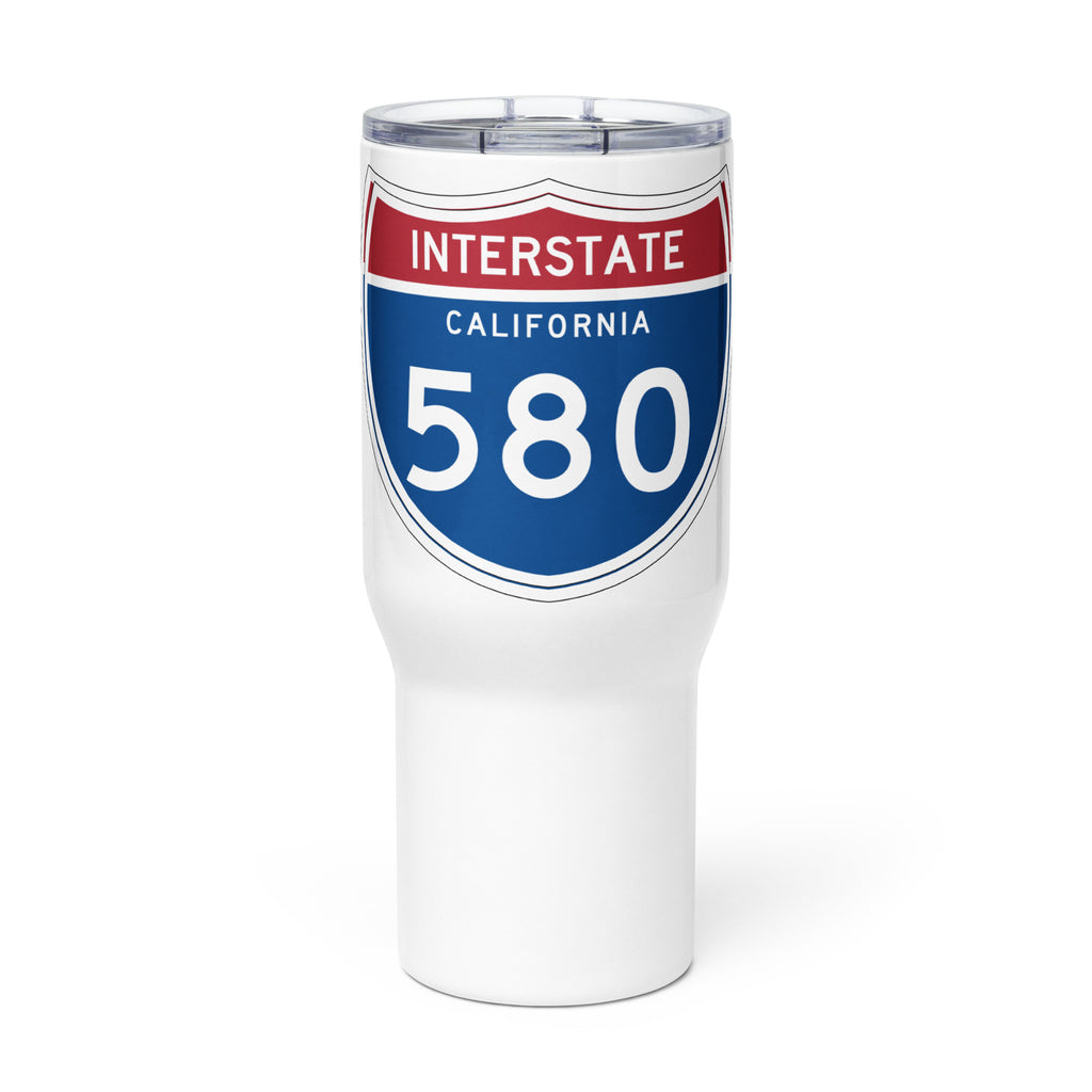 580 Travel mug with a handle