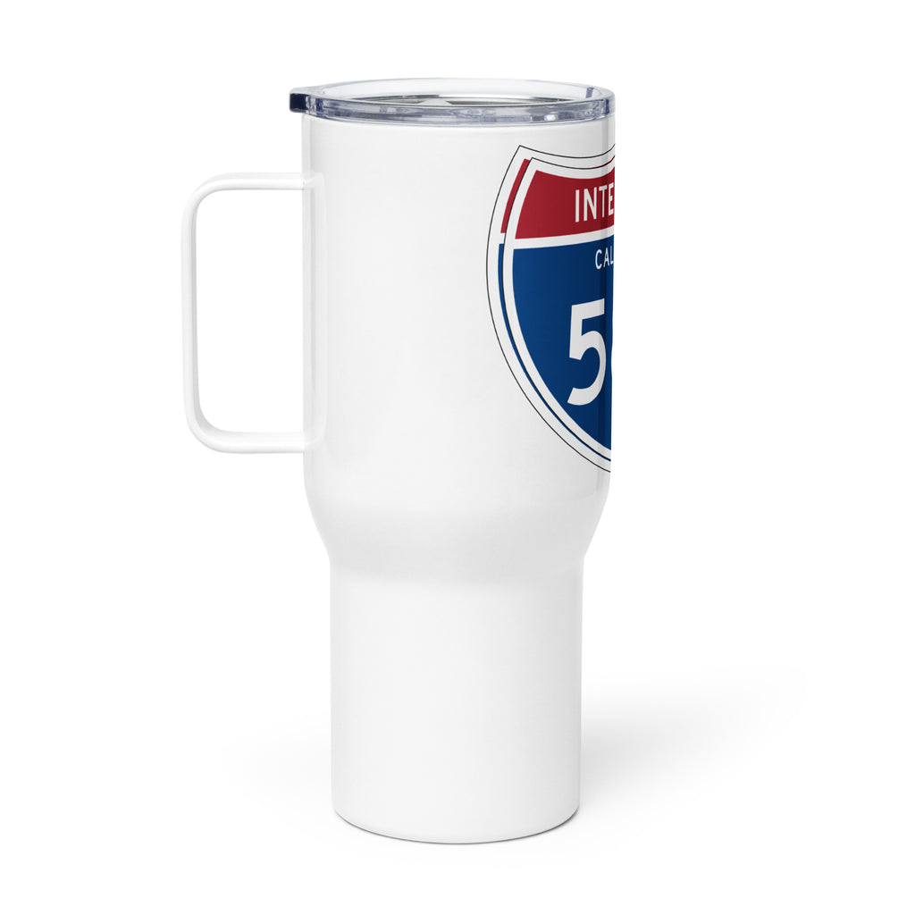 580 Travel mug with a handle