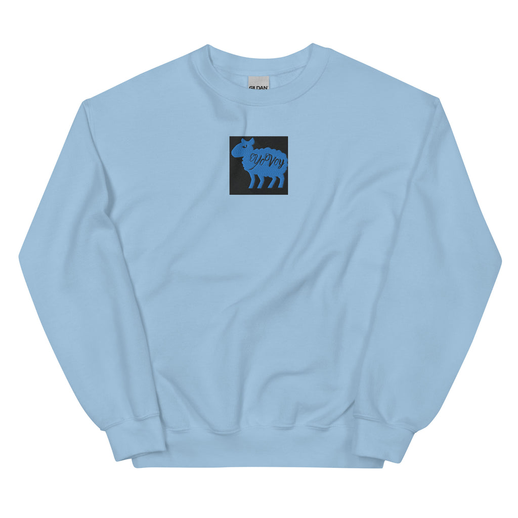 “YOVOY Sheep Baby Blue” Unisex Sweatshirt