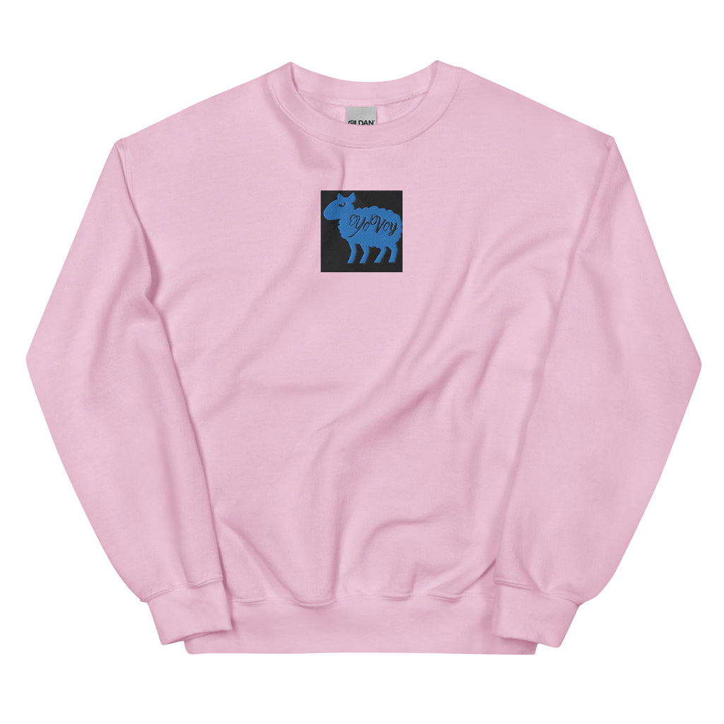 “YOVOY Sheep Baby Blue” Unisex Sweatshirt