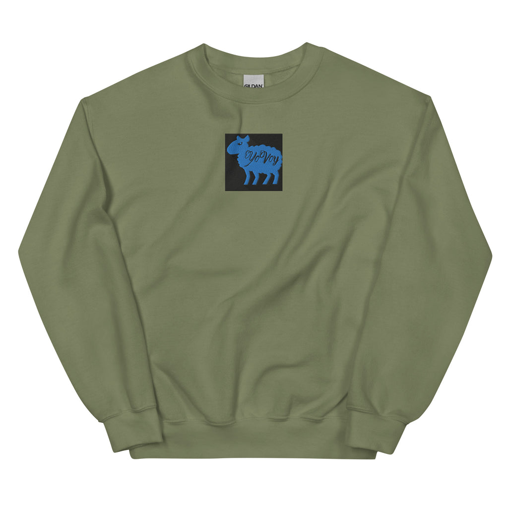 “YOVOY Sheep Baby Blue” Unisex Sweatshirt