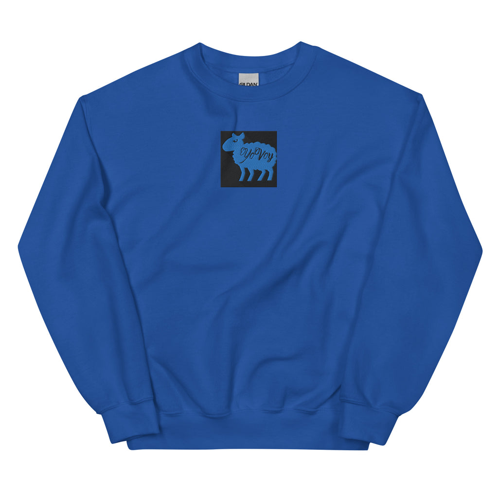 “YOVOY Sheep Baby Blue” Unisex Sweatshirt