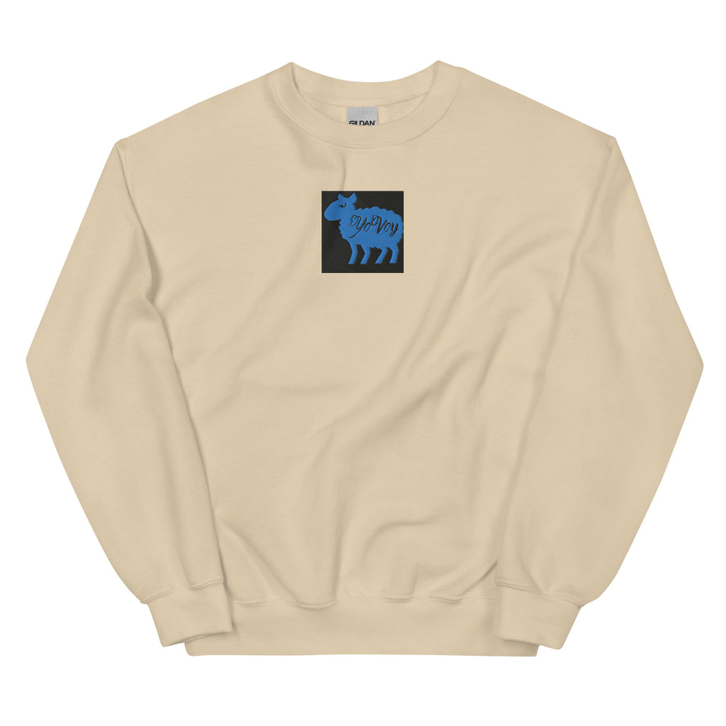 “YOVOY Sheep Baby Blue” Unisex Sweatshirt