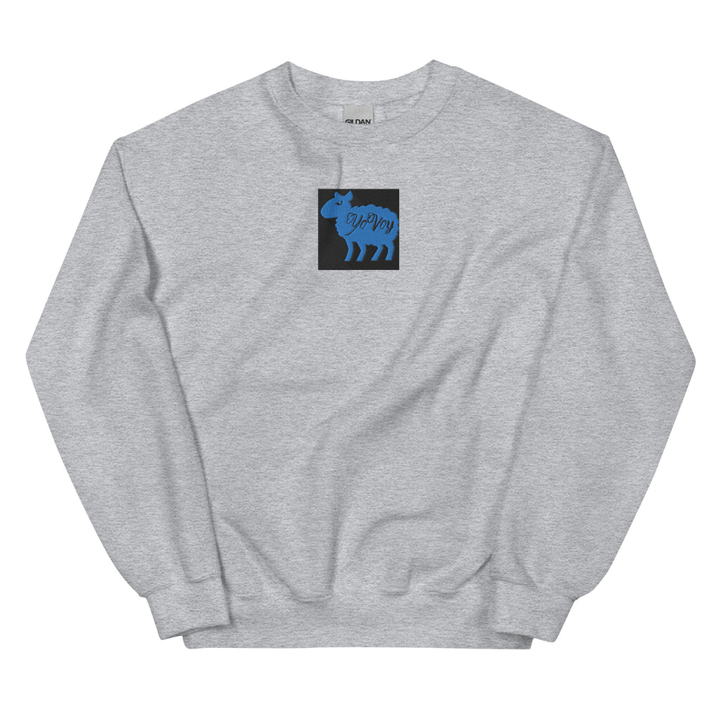 “YOVOY Sheep Baby Blue” Unisex Sweatshirt