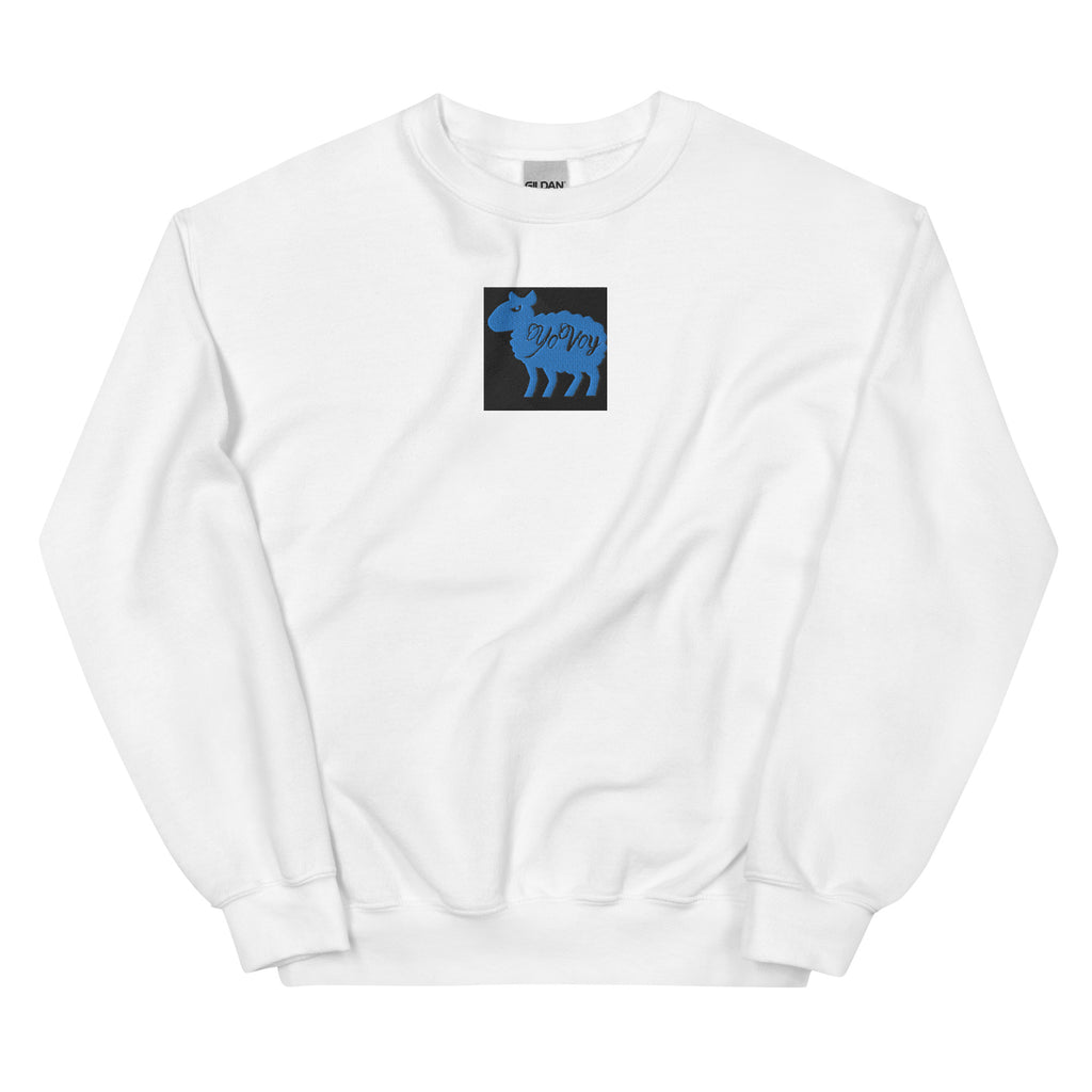 “YOVOY Sheep Baby Blue” Unisex Sweatshirt