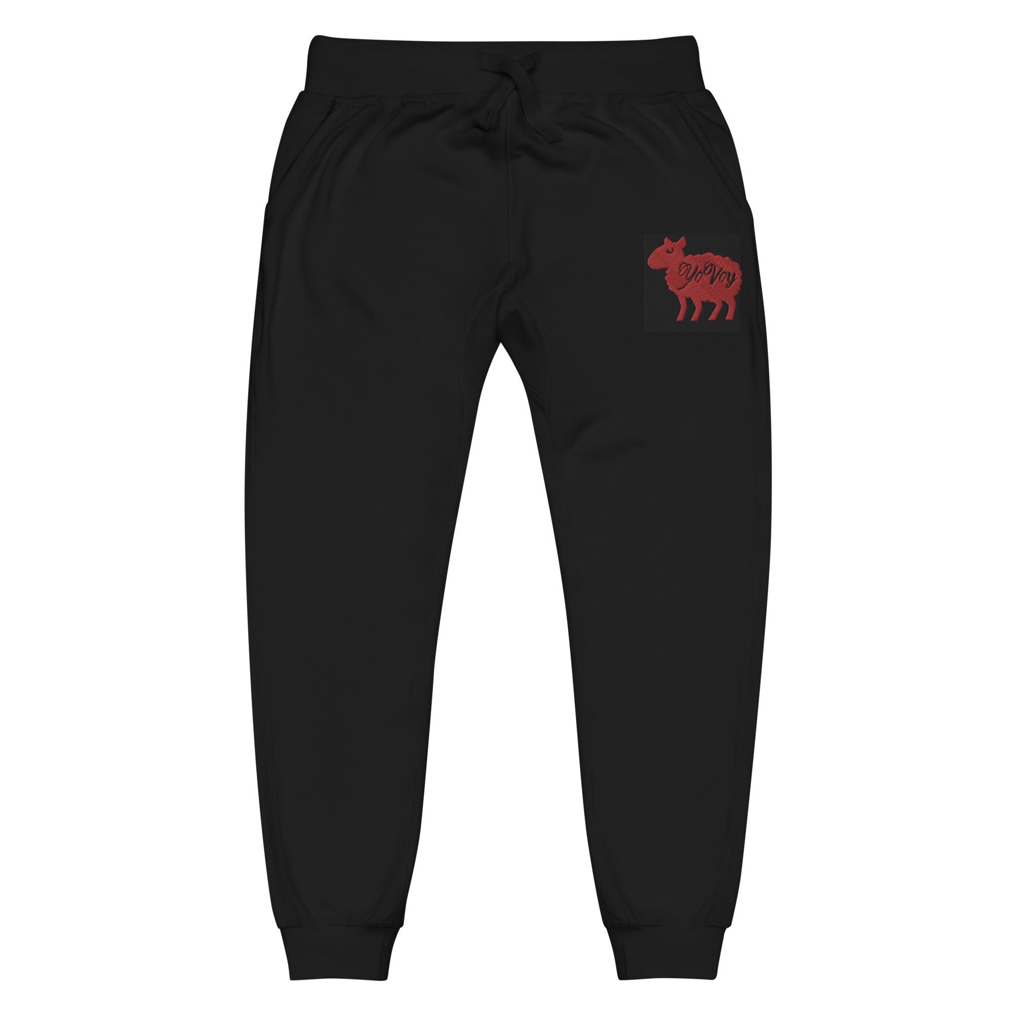 “YOVOy Sheep Red” Unisex fleece sweatpants