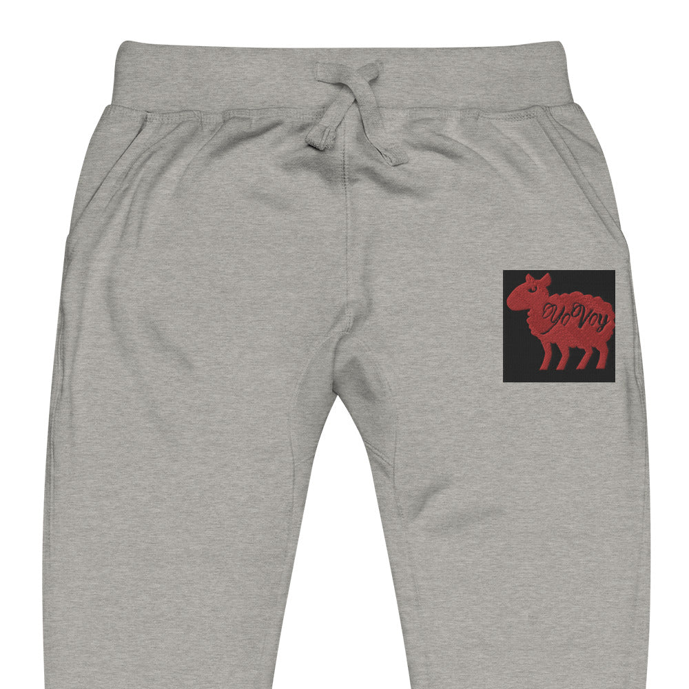 “YOVOy Sheep Red” Unisex fleece sweatpants
