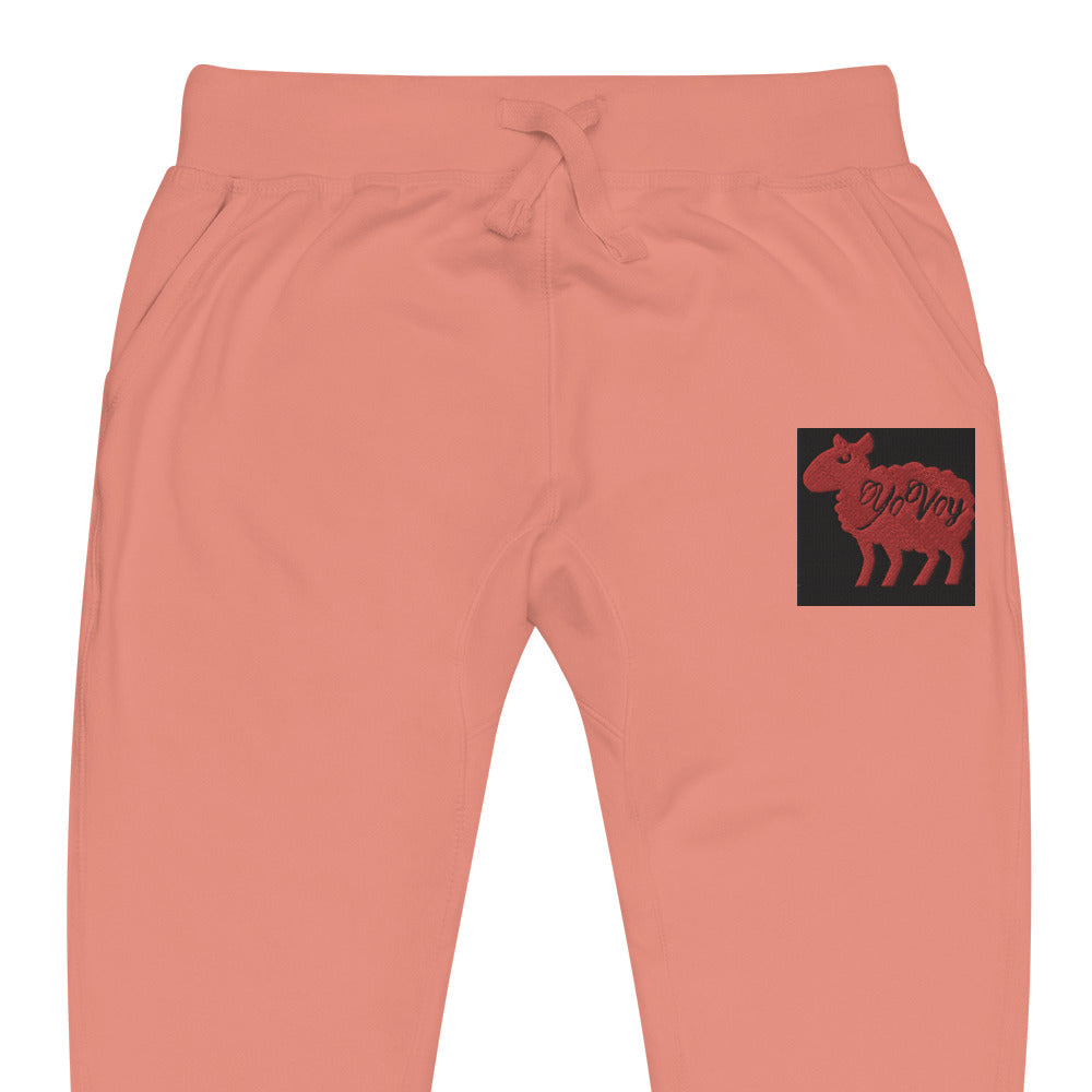 “YOVOy Sheep Red” Unisex fleece sweatpants